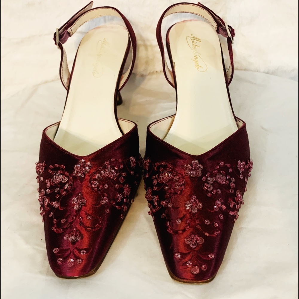 Michaelangelo Beaded High heels. 8.5M. Formal Wear
